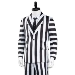 Adam Maitland Beetlejuice Cosplay Kostüm Herren Streifenanzug Outfits Halloween Karneval Kostüm -DEKORATIONSGESCHÄFT 000d81a1211140d8bfa90f9a87167ec8