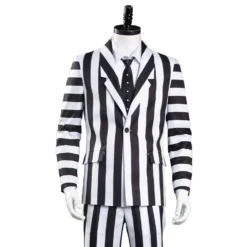 Adam Maitland Beetlejuice Cosplay Kostüm Herren Streifenanzug Outfits Halloween Karneval Kostüm -DEKORATIONSGESCHÄFT 017a87b42943455e5e08bc51ba1e6ec3
