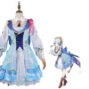 Genshin Impact Kamisato Ayaka Kleid Cosplay Halloween Karneval Outfits