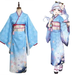 Genshin Impact X Sweets Paradise Kamisato Ayaka Cosplay Kostüm Outfits Halloween Karneval Kimono