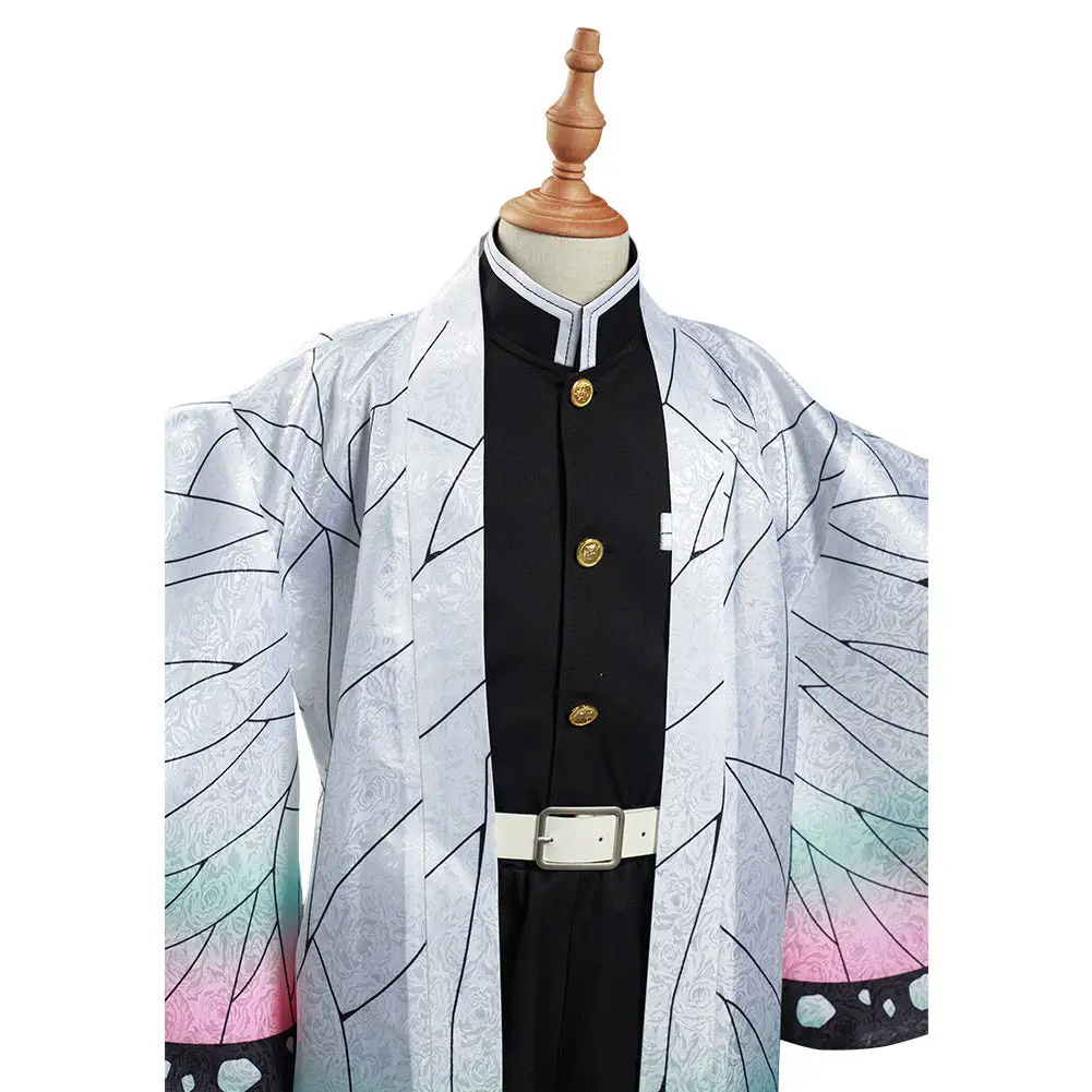 Mädchen Demon Slayer Kimetsu No Yaiba Kochou Shinobu Cosplay Kostüm Halloween Karneval Kostüm Set 14 Mädchen Demon Slayer Kimetsu No Yaiba Kochou Shinobu Cosplay Kostüm Halloween Karneval Kostüm Set – Bild 14