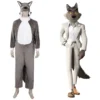 The Bad Guys Wolf Cosplay Kostüm Overall Halloween Karneval Originell Pyjamas Cossky®