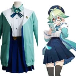 Sucrose Uniform Genshin Impact Cosplay Kostüm Halloween Karneval Outfits