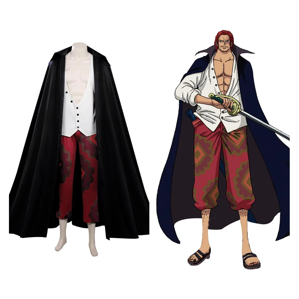 ONE PIECE FILM RED Cosplay Shanks Kostüm Halloween Karneval Outfits 1 ONE PIECE FILM RED Cosplay Shanks Kostüm Halloween Karneval Outfits