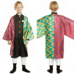 Kinder Demon Slayer Kimetsu No Yaiba Tomioka Giyuu Kimono Cosplay Halloween Karneval Kostüm