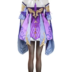 Keqing Kostüm Genshin Impact Keqing Cosplay Damen Halloween Karneval Kostüm -DEKORATIONSGESCHÄFT 11008401 3