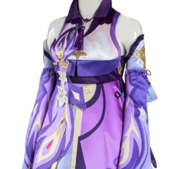 Keqing Kostüm Genshin Impact Keqing Cosplay Damen Halloween Karneval Kostüm -DEKORATIONSGESCHÄFT 11008401 6