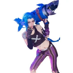 Arcane: League Of Legends LoL Jinx Cosplay Kostüme Uniformen Outfits Halloween Karneval Set -DEKORATIONSGESCHÄFT 11009399 3