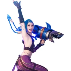 Arcane: League Of Legends LoL Jinx Cosplay Kostüme Uniformen Outfits Halloween Karneval Set -DEKORATIONSGESCHÄFT 11009399 4