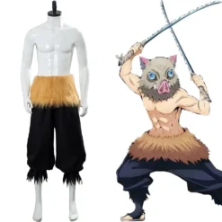 Inosuke Hashibira Demon Slayer Cosplay Kostüm Halloween Karneval Hose