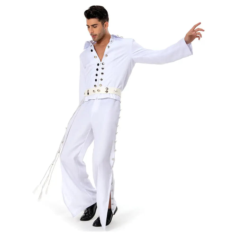 Elvis 2022 Elvis Aron Presley Cosplay Kostüm Outfits Halloween Karneval Anzug 3 Elvis 2022 Elvis Aron Presley Cosplay Kostüm Outfits Halloween Karneval Anzug – Bild 3