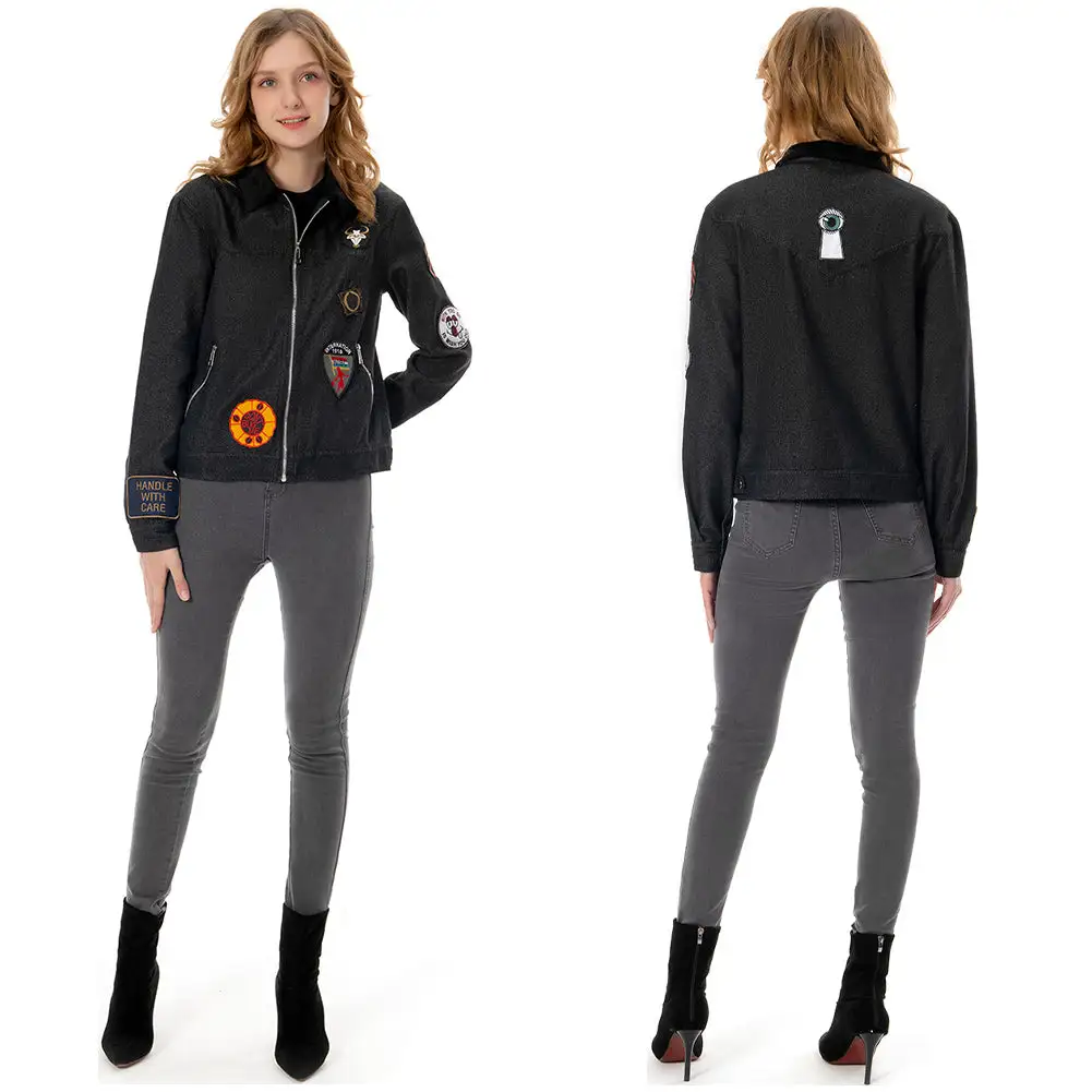 Stranger Things 4 Robin Cosplay Kostüm Denim Outfits Halloween Karneval Mantel 1 Stranger Things 4 Robin Cosplay Kostüm Denim Outfits Halloween Karneval Mantel