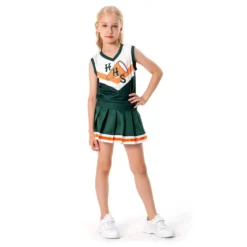 Kinder Stranger Things 4 Hawkins High School Cheerleading Cosplay Chrissy Kostüm Halloween Karneval Kleid -DEKORATIONSGESCHÄFT 15000460 5