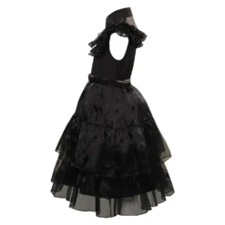 Kinder Mädchen Wednesday Addams Ballkleid Cosplay Halloween Karneval Kostüm 15 Kinder Mädchen Wednesday Addams Ballkleid Cosplay Halloween Karneval Kostüm -DEKORATIONSGESCHÄFT 15003647 5