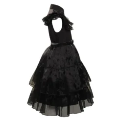 Kinder Mädchen Wednesday Addams Ballkleid Cosplay Halloween Karneval Kostüm 16 Kinder Mädchen Wednesday Addams Ballkleid Cosplay Halloween Karneval Kostüm -DEKORATIONSGESCHÄFT 15003647 6