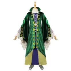 Kinder Hocus Pocus 2 Cosplay Winifred Sanderson Outfits Halloween Karneval Kleid -DEKORATIONSGESCHÄFT 15004412 1