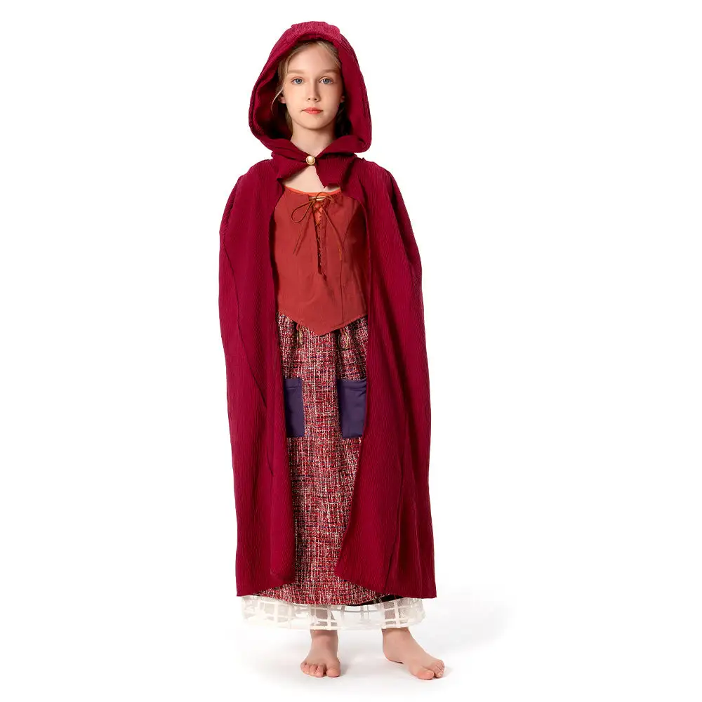 Kinder Hocus Pocus 2 Cosplay Mary Sanderson Kostüm Halloween Karneval Kleid 14 Kinder Hocus Pocus 2 Cosplay Mary Sanderson Kostüm Halloween Karneval Kleid – Bild 14