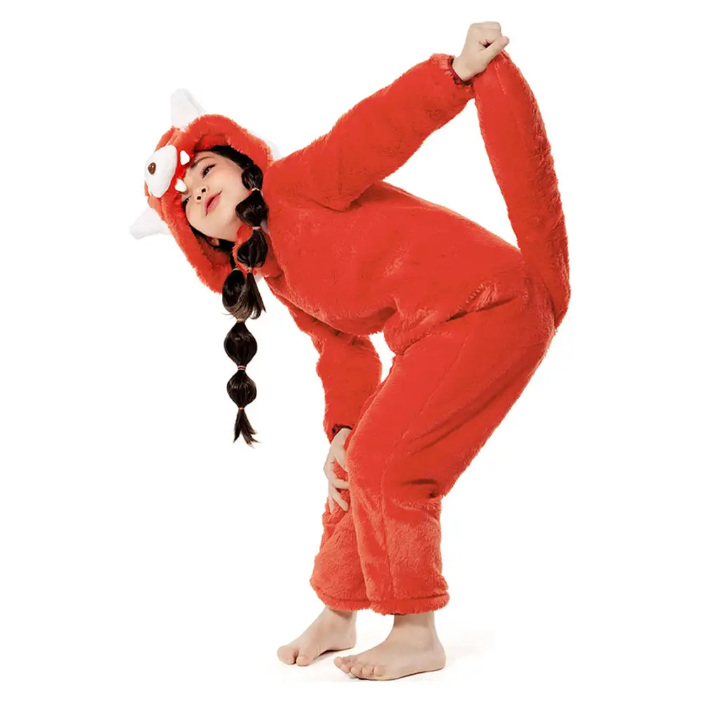 Kinder Turning Red Mei Cosplay Kostüm Schlafanzug Outfits Halloween Karneval Jumpsuit Cossky® 3 Kinder Turning Red Mei Cosplay Kostüm Schlafanzug Outfits Halloween Karneval Jumpsuit Cossky® – Bild 3