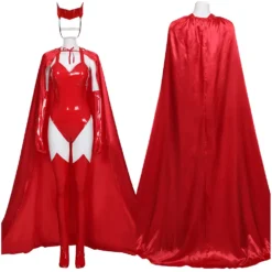 Scarlet Witch Wanda Maximoff Jumspuit Cosplay WandaVision Kostüm Halloween Karneval Kostüm