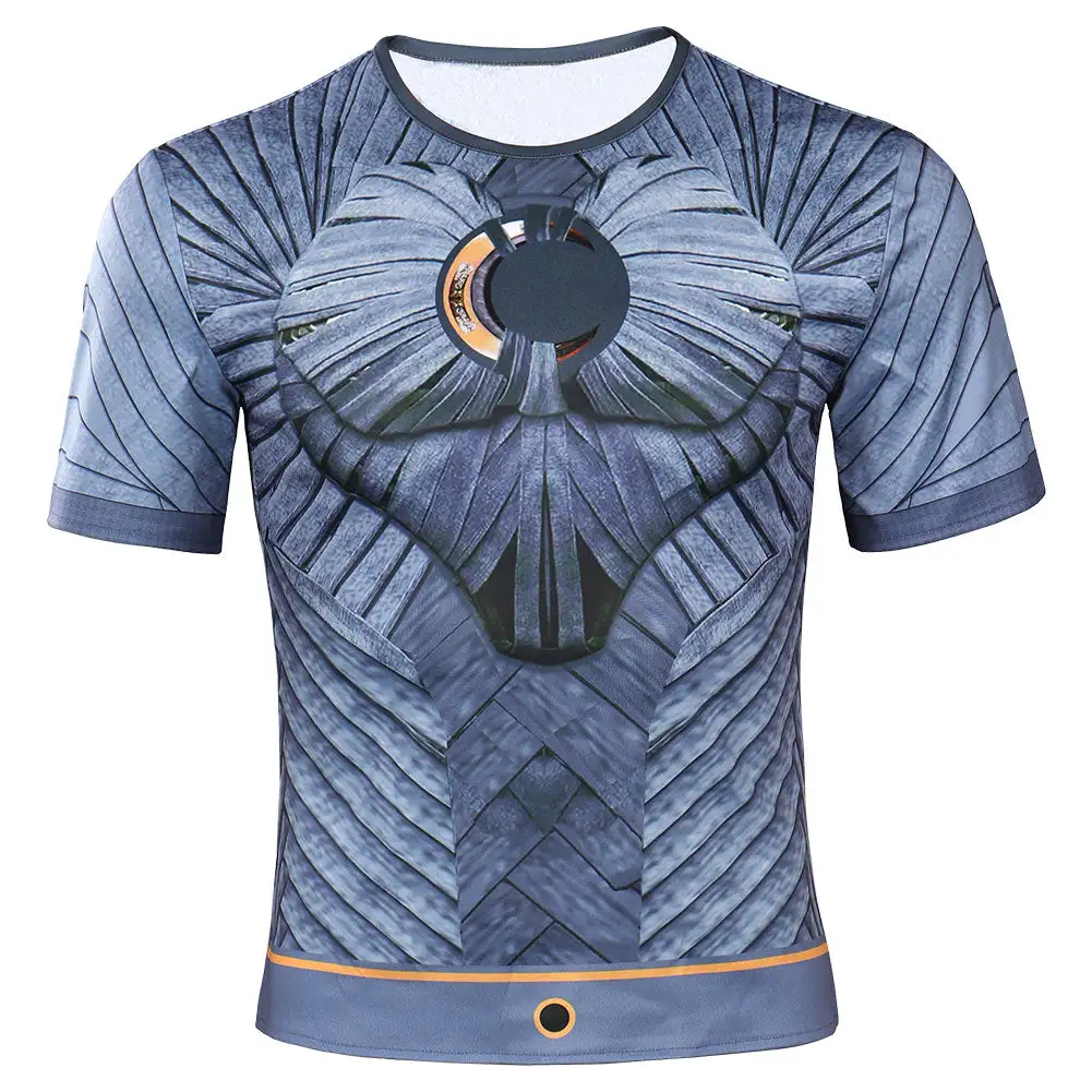 Moon Knight 2022 Marc Spector Cosplay Erwachsene Sommer Kurzarm Halloween Karneval T-Shirt 2 Moon Knight 2022 Marc Spector Cosplay Erwachsene Sommer Kurzarm Halloween Karneval T-Shirt – Bild 2