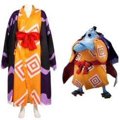 One Piece Jinbe Cosplay Kostüm Outfits Halloween Karneval Kimono