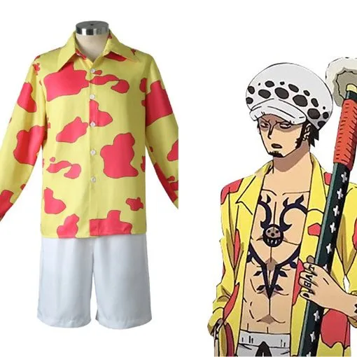 Trafalgar D. Water Law Cosplay One Piece Red Kostüm Halloween Karneval Outfits -DEKORATIONSGESCHÄFT 18a121420bf00df94e1ca60af2d6a95f
