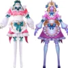 LoL Dienstmädchen Soraka Cosplay Kostüm League Of Legends Halloween Karneval Outfits