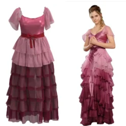 Harry Potter Hermine Granger Cosplay Kostüm Halloween Karneval Ballkleid