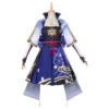 Genshin Impact Ayaka Cosplay Kostüm Kleid Halloween Karneval Outfits