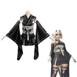 NieR: Automata - 2B Kimono Cosplay Kostüm Halloween Karneval Outfits