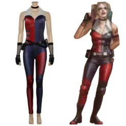 Mortal Kombat Harleen Quinn Bodysuit Cosplay Kostüm Halloween Karneval Outfits