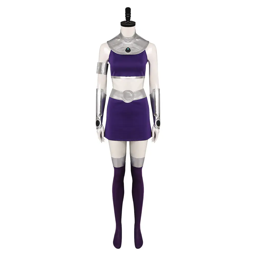 Teen Titans Starfire Cosplay Kostüm Halloween Karneval Outfits 2 Teen Titans Starfire Cosplay Kostüm Halloween Karneval Outfits – Bild 2