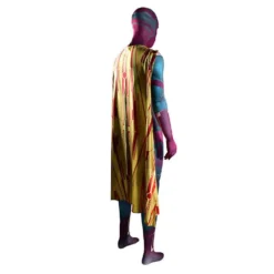 WandaVision -Vision 3D Druck Jumpsuit Mit Umhang Cosplay Kostüm Halloween Karneval Kostüm -DEKORATIONSGESCHÄFT 2117027 6