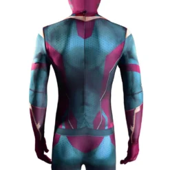 WandaVision -Vision 3D Druck Jumpsuit Mit Umhang Cosplay Kostüm Halloween Karneval Kostüm -DEKORATIONSGESCHÄFT 2117027 8