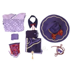 Genshin Impact Raiden Shogun Cosplay Kostüm Witch Outfits Halloween Karneval Originell Kleid Cossky® -DEKORATIONSGESCHÄFT 229769d176c38ef9420ad54b951c0631