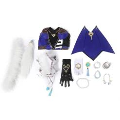 Genshin Impact Yelan Outfits Cosplay Halloween Karneval Outfits -DEKORATIONSGESCHÄFT 250506 5