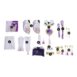 Honkai: Star Rail Fu Xuan Cosplay Kostüm Halloween Karneval Outfits -DEKORATIONSGESCHÄFT 251010 6