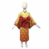 Kinder Demon Slayer Agatsuma Zenitsu Kostüm Kimono Cosplay Halloween Karneval Kostüme