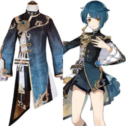 Xingqiu Genshin Impact Cosplay Kostüm Halloween Karneval Outfits