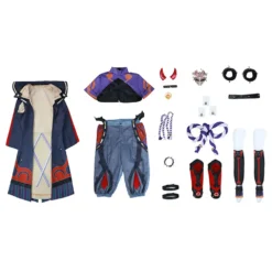 Genshin Impact Inazuma Atataki Itto Cosplay Kostüm Halloween Karneval Outfits -DEKORATIONSGESCHÄFT 253133 8