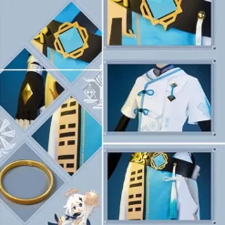 Chongyun Kostüm Genshin Impact Chongyun Cosplay Halloween Karneval Kostüm -DEKORATIONSGESCHÄFT 253470 3
