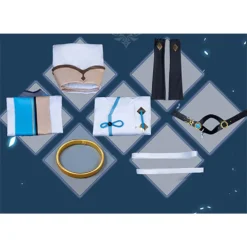 Chongyun Kostüm Genshin Impact Chongyun Cosplay Halloween Karneval Kostüm -DEKORATIONSGESCHÄFT 253470 4