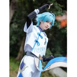 Chongyun Kostüm Genshin Impact Chongyun Cosplay Halloween Karneval Kostüm -DEKORATIONSGESCHÄFT 253470 7