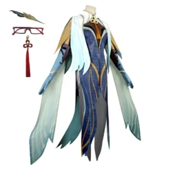 Genshin Impact Clouds Retainer ShenHe Cosplay Kostüm Cosplay Halloween Karneval Outfits -DEKORATIONSGESCHÄFT 254231 3