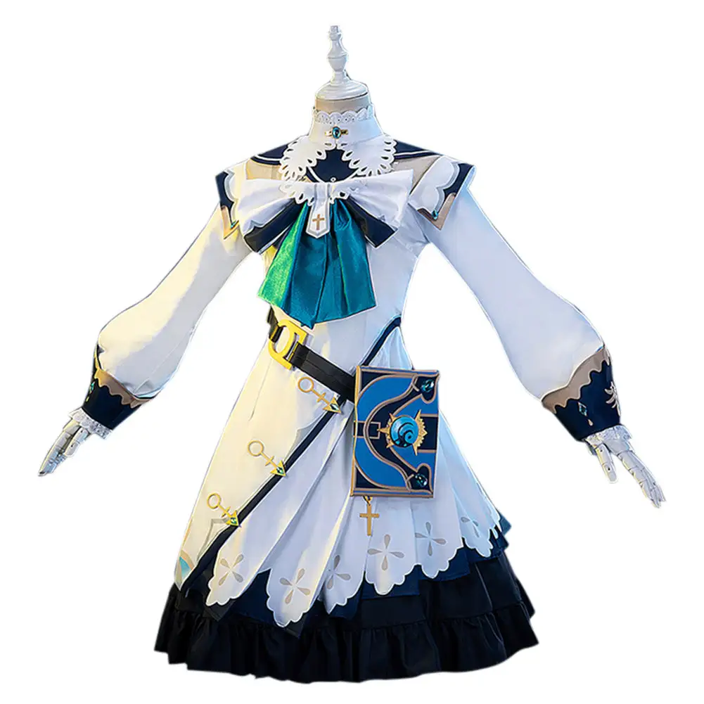Barbara Kleid Genshin Impact Barbara Damen Cosplay Halloween Karneval Kostüm Set 2 Barbara Kleid Genshin Impact Barbara Damen Cosplay Halloween Karneval Kostüm Set – Bild 2
