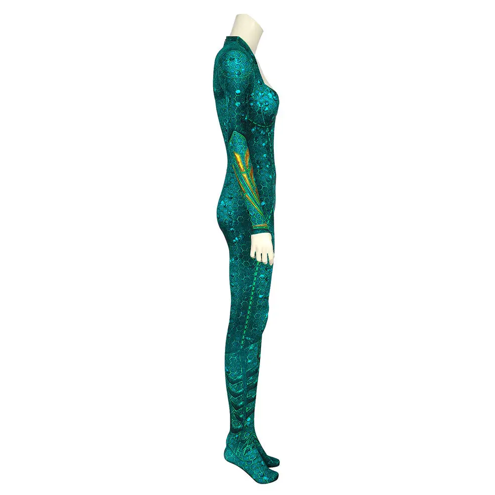 Aquaman Mera Cosplay Kostüm Outfits Halloween Karneval Jumpsuit 4 Aquaman Mera Cosplay Kostüm Outfits Halloween Karneval Jumpsuit – Bild 4
