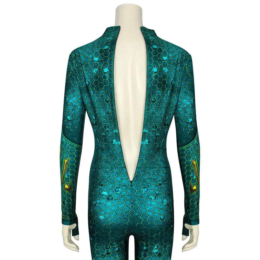 Aquaman Mera Cosplay Kostüm Outfits Halloween Karneval Jumpsuit 5 Aquaman Mera Cosplay Kostüm Outfits Halloween Karneval Jumpsuit – Bild 5