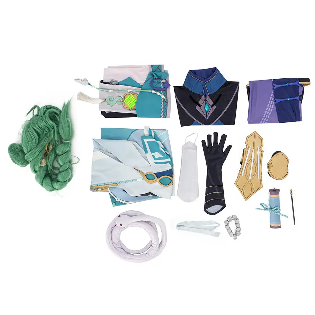 Baizhu Kostüm Genshin Impact Cosplay Kostüm Halloween Karneval Outfits 6 Baizhu Kostüm Genshin Impact Cosplay Kostüm Halloween Karneval Outfits – Bild 6