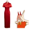 Chainsaw Man Cosplay Power Cheongsam Kostüm Outfits Halloween Karneval Cheongsam