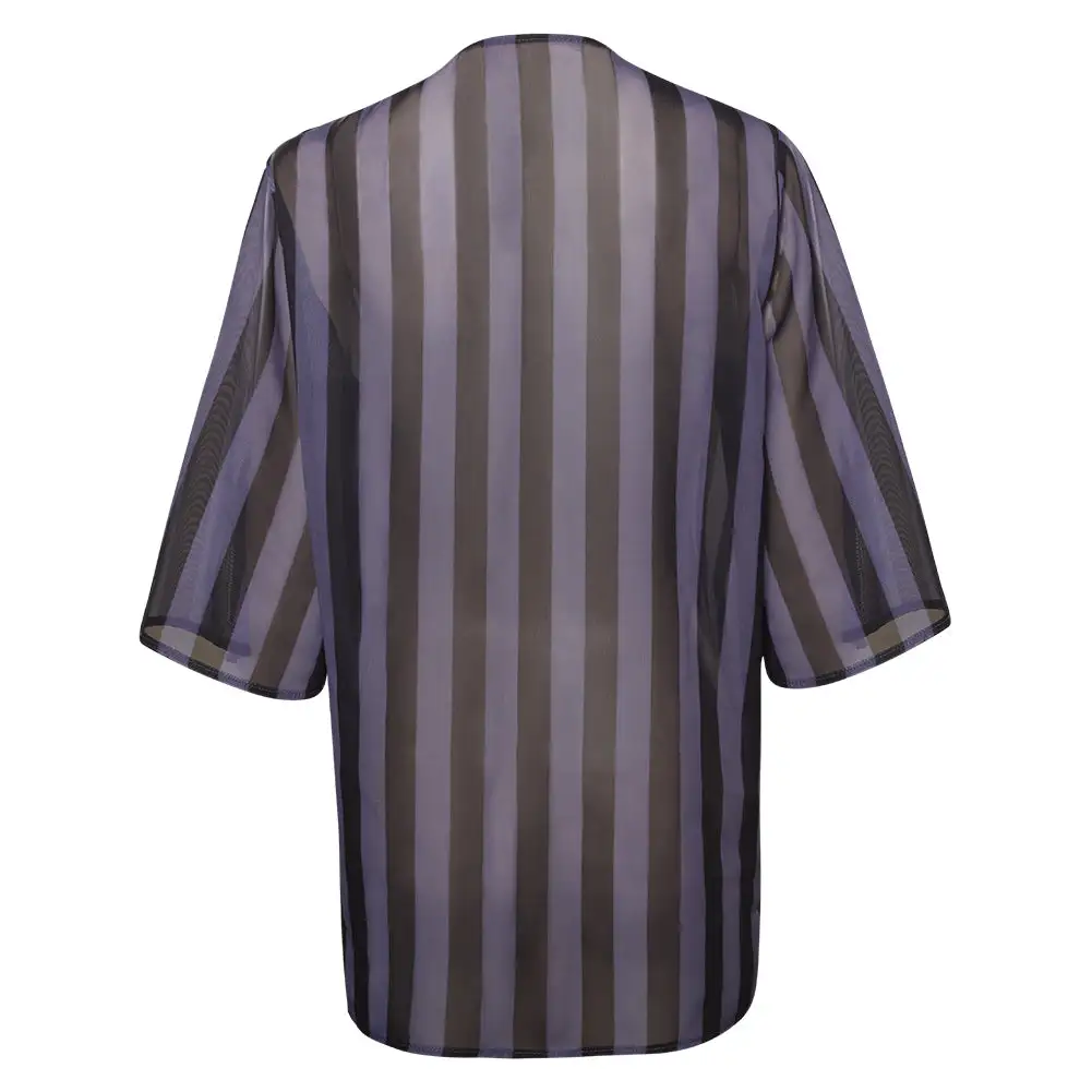 Wednesday Adams Cosplay Kostüm Halloween Karneval Kittel 4 Wednesday Adams Cosplay Kostüm Halloween Karneval Kittel – Bild 4